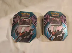 Lot Of 2 Pokemon TCG Triple Whammy Tin Set Darkrai & Darkrai Factory Sealed - Image 1