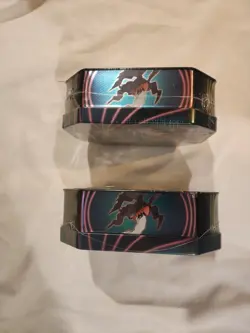 Lot Of 2 Pokemon TCG Triple Whammy Tin Set Darkrai & Darkrai Factory Sealed - Image 3