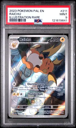 PSA 9 - Raichu 211/193 Illustration Rare SV Paldea Evolved - Pokemon - Image 1