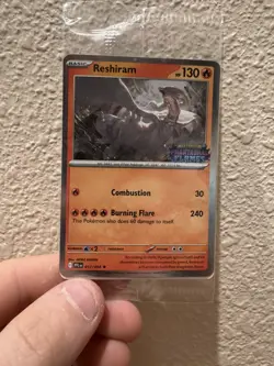 Pokemon Phantasmal Flames Reshiram 017/094 Barnes & Noble Promo Stamped Sealed - Image 2