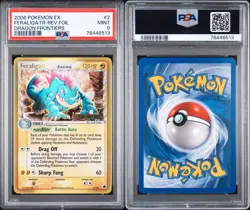 Pokemon EX Dragon Frontiers Feraligatr 2/101 Stamped Reverse Holo PSA 9 LOW POP - Image 2