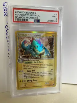 Pokemon EX Dragon Frontiers Feraligatr 2/101 Stamped Reverse Holo PSA 9 LOW POP - Image 3