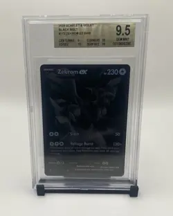 ZEKROM EX BWR - 2025 Pokemon Scarlet & Violet Black Bolt #172 BGS 9.5 GEM MINT - Image 1