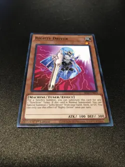 YUGIOH RIGHTY DRIVER SR10-EN019 COMMON 1ST NM - Image 1
