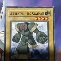 YuGiOh Elemental Hero Clayman The Lost Millenium TLM-EN003 1st Edition - Image 2