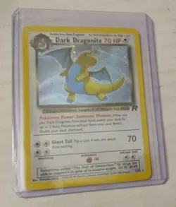 Pokemon TCG Dark Dragonite Holo Card 5/82 Team Rocket 2000 Rare Played Vintage - Image 3