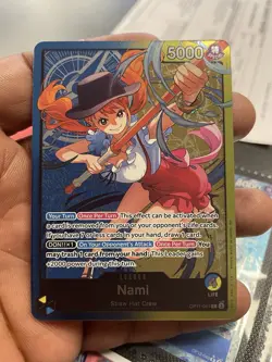 Onepiece Nami - OP11-041 (Nami Deck) English Leader Card Foil - Image 1