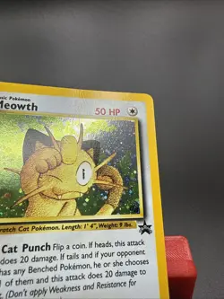 Meowth 10 Pokemon Black Star Promo Holo Card - HP - Image 2