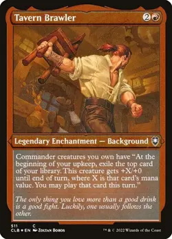 NM Etched Foil Tavern Brawler, MTG, Baldur's Gate, Magic, 511 - Image 1