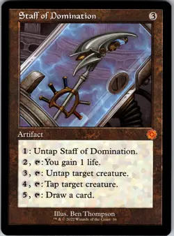 Staff of Domination M The Brothers' War: Retro Frame Artifacts 56 NMNormal - Image 1