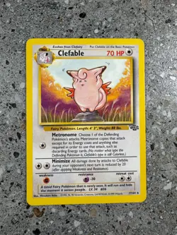 Pokemon TCG Cards Clefable 17/64 Jungle Rare EXC - Image 1