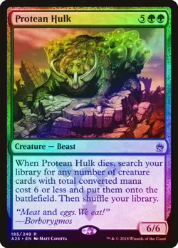 Protean Hulk FOIL Masters 25 NM Green Rare MAGIC THE GATHERING CARD ABUGames - Image 1