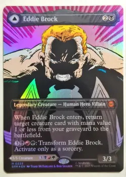 Eddie Brock / Venom - Foil (0233) (Borderless) Marvel's Spider-Man MTG SPM - Image 1