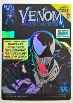 Eddie Brock / Venom - Foil (0233) (Borderless) Marvel's Spider-Man MTG SPM - Image 2