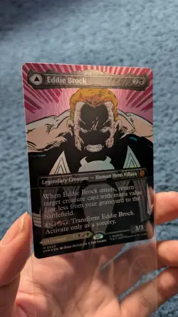 Eddie Brock / Venom - Foil (0233) (Borderless) Marvel's Spider-Man MTG SPM - Image 3