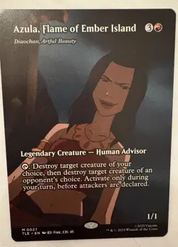 MTG Azula, Flame of Ember Island 0027 Regular (Borderless) Avatar TLE NM - Image 2