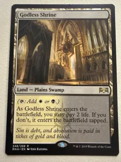 Godless Shrine - NM MTG Shockland Dual Land Ravnica - Image 1
