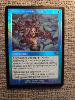 MYSTIC REMORA ~ NM ~ MTG Magic- 288 DMR Dominaria Remastered RETRO Frame FOIL - Image 1