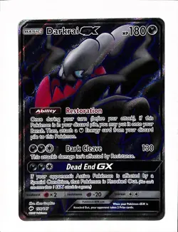 Pokemon Darkrai GX TCG Full Art Holo Card 139/147 Sm-Burning Shadows - Image 1
