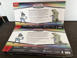 Pokemon Prismatic Evolutions Lucario & Tyranitar ex Premium Collection LOT OF 2 - Image 2