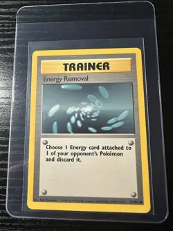 Energy Removal 92/102 Base Set Unlimited WOTC Vintage Pokemon - Image 1