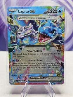 Pokemon Lapras ex - Double Rare SV07: Stellar Crown 032/142 NM - Image 1