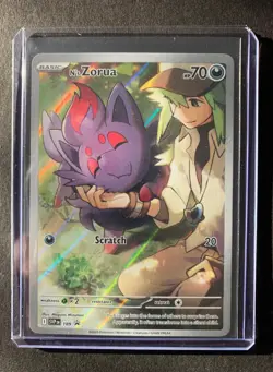 N's Zorua SVP 189 - Pokemon TCG SV09 Journey Together ETB Black Star Promo - Image 1