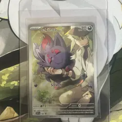 N's Zorua SVP 189 - Pokemon TCG SV09 Journey Together ETB Black Star Promo - Image 1