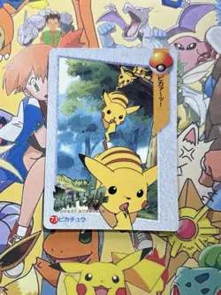 Pokemon Vintage Vending Machine Holo prism Nintendo 1998 Bandai Rare sticker - Image 3