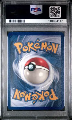1999 POKEMON FOSSIL 1ST ED #49 HORSEA PSA 8 - Image 2