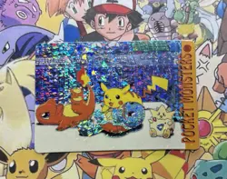 Pokemon Vintage Pocket Monsters Vending HOLO Prism Sticker 1999 Bandai Nintendo - Image 1