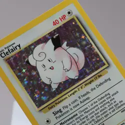 Pokemon TCG - Clefairy 5/102 Base Set Holo Rare WOTC 1999 - MP - Image 1