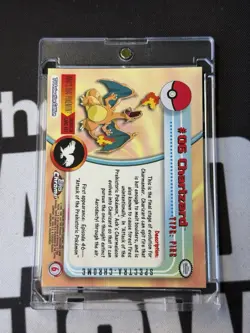 Topps 2000 Chrome Pokemon TV Spectra Charizard Refractor #6 - Image 2
