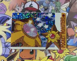 Pokemon Vintage Pocket Monsters Vending HOLO Prism Sticker 1999 Bandai Nintendo - Image 1