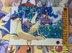 Pokemon Vintage Pocket Monsters Vending HOLO Prism Sticker 1999 Bandai Nintendo - Image 3