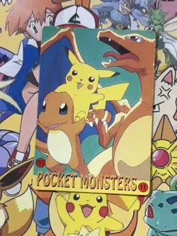 Pokemon Vintage Pocket Monsters Vending HOLO Prism Sticker 1999 Bandai Nintendo - Image 4