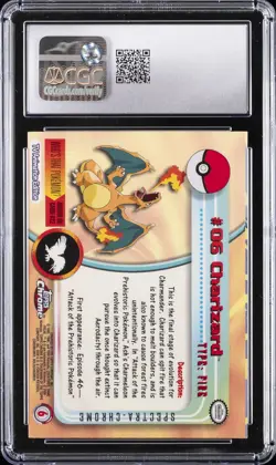 2000 POKEMON TOPPS CHROME SER 1 SPECTRA CHROME CHARIZARD CGC 8 - Image 2