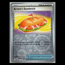 Arven's Sandwich 161/182 Reverse Holo - Destined Rivals Pokemon Card - Image 1
