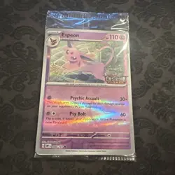 SEALED Pokemon Espeon 086/197 Obsidian Flames Best Buy Reverse Holo Promo - Image 1