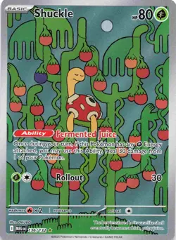 Shuckle 136/132 - Pokemon Mega Evolution Illustration Rare - Image 1