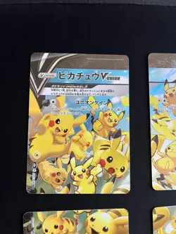 Pikachu V-Union MINT/NM Pokemon 4 Cards Set 025 026 027 028 Holo Rare Japanese - Image 2