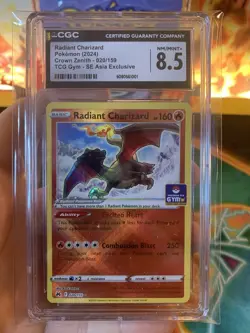2024 Pokemon Radiant Charizard TCG Gym Promo Southeast Asia Exclusive - CGC 8.5 - Image 2
