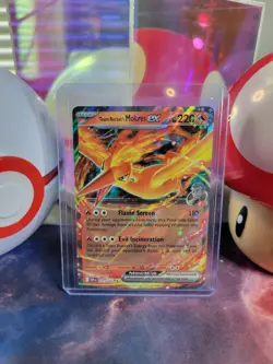 Team Rocket's Moltres Ex 31/182 Pokemon TCG S&V Destined Rivals Double Rare Holo - Image 1