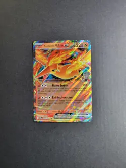 Team Rocket's Moltres Ex 31/182 Pokemon TCG S&V Destined Rivals Double Rare Holo - Image 2