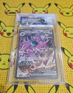 Pokemon TCG Team Rocket’s Nidoking Ex 233/182 Destined Rivals ACE 10 - Image 3