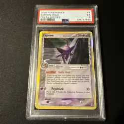 2005 Pokemon Delta Species Espeon Holo 4/113 PSA 5 EX - Image 1