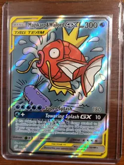 Magikarp & Wailord GX Pokemon Sun & Moon Tag Team Team Up 161/181 - Image 1