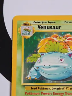 1999 Pokemon Game Base Set Venusaur HOLO #15/102 RARE - Image 3
