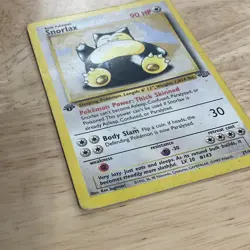 1999 Pokemon - 1st Edition Snorlax - Non-Holo Rare - Jungle 27/64 MP - Image 2
