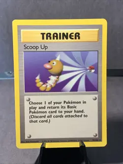 Pokemon TCG Scoop Up Base Set Trainer #78/102 Unlimited Rare WOTC VTG 1999 LP - Image 1